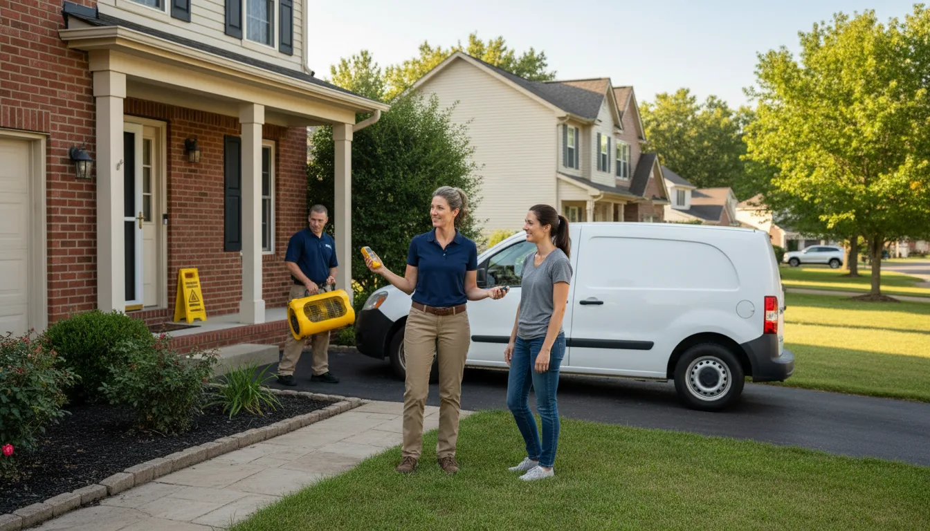 Residential water damage restoration in Kannapolis, NC